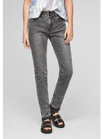 QS Denim Hose lang in Grau