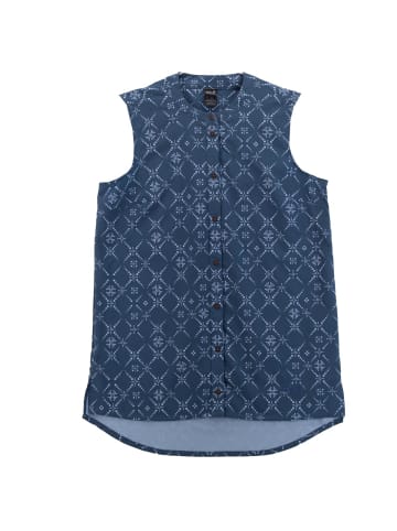 Jack Wolfskin Tank-Top Sonora Maori Shirt Damen Bluse ärmellos AOP in Blau