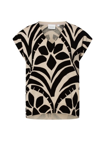 comma Shirt in schwarz beige - 0001