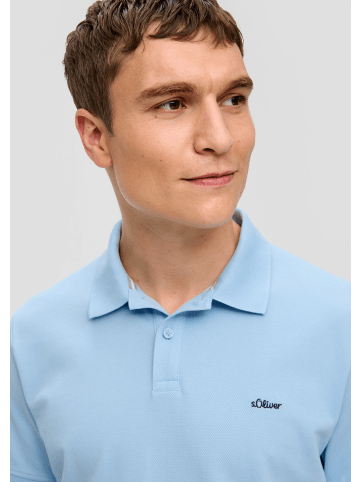 s.Oliver Polo-Shirt kurzarm in Blau