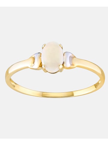 Diamant L'éternel Ring aus 375 Gelbgold mit Opal