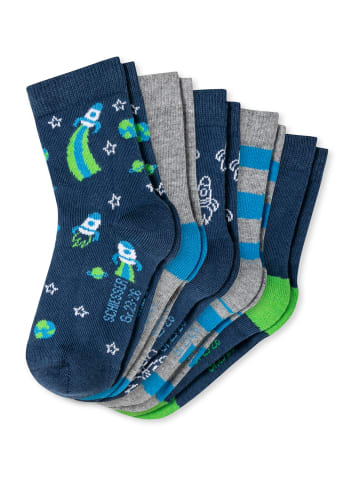 Schiesser Kindersocken 5er-Pack Rakete in mehrfarbig