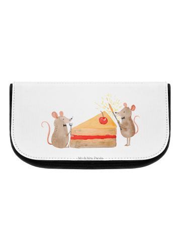 Mr. & Mrs. Panda Kulturbeutel Mäuse Kuchen ohne Spruch in Weiß