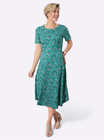 WITT WEIDEN Sommerkleid in smaragd-fuchsia-bedruckt