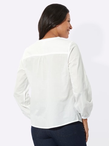 Sieh an! Langarm-Bluse in ecru