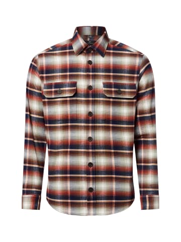 Nils Sundström Hemd in marine rot