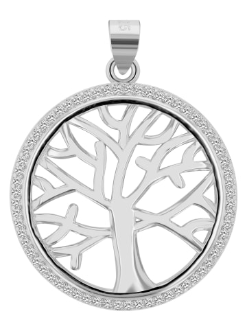 Adeliás Damen Anhänger – Lebensbaumanhänger aus 925 Silber in silber