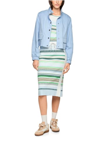 MARC CAIN SPORTS  Kurze Baumwolljacke mit Netzfutter in skyway new