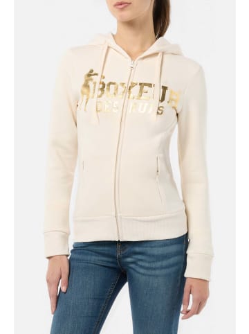 Boxeur des Rues Sweatjacke Basic Logo Full Zip in Butter