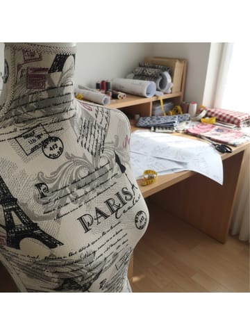 relaxdays Schneiderpuppe "Paris" in Bunt