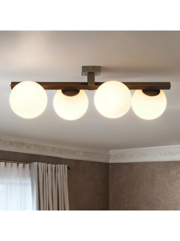 Licht-Erlebnisse Deckenlampe (B)29 x (L)70 x (H)22 cm in Titanium Gold Weiß