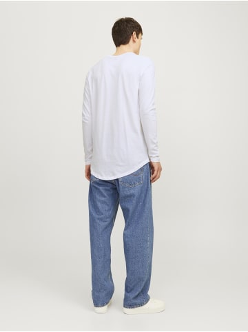 Jack & Jones Langarm-T-Shirt in White