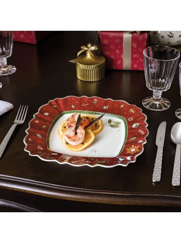 Villeroy & Boch 6er Set Speiseteller Toy's Delight 28 x 28 cm in rot
