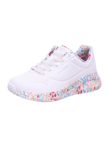Skechers Damen- Schnürschuhe UNO LITE - SUBTLE PRINTS in Weiß