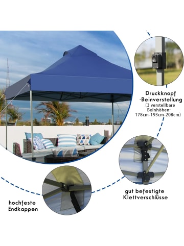 COSTWAY 3x3m Pavillon UPF50+ in Blau