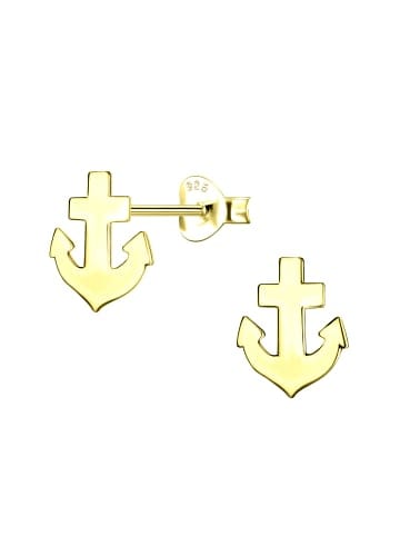 Alexander York Ohrstecker ANKER in Gold aus 925 Sterling Silber, 2-tlg. in gold