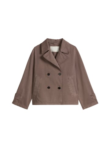 Marc O'Polo Cabanjacke relaxed garment-dyed in Chalky Brown