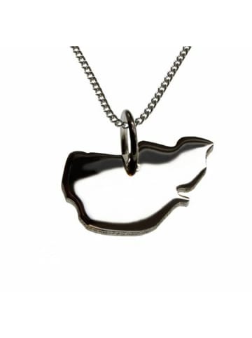 Schmuckador 50cm Halskette + Pellworm Anhänger in massiv 925 Silber in silber