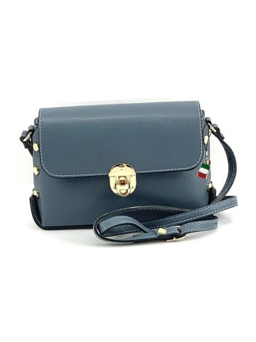 Florence Leder Umhängetasche Florence Tasche türkis ca. 22cm