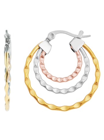 Adeliás Damen Ohrringe – Creole aus Edelstahl in silber