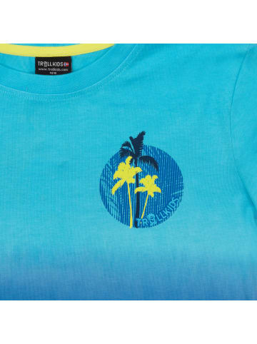 Trollkids Funktionsshirt Yttersand in pool blue