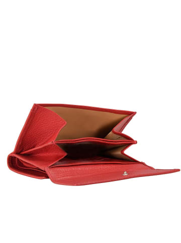 Esquire Primavera Geldbörse Leder 14 cm rot