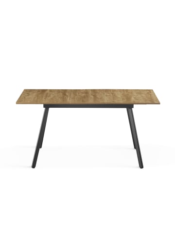 B&D Home Ausziehtisch MARA in Wildeiche - (B)120-160 x (H)76 x (T)80 cm