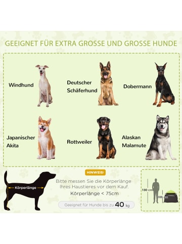 Pawhut Haustierzelt Grün+Dunkelgrau 120L x 120B x 106H cm