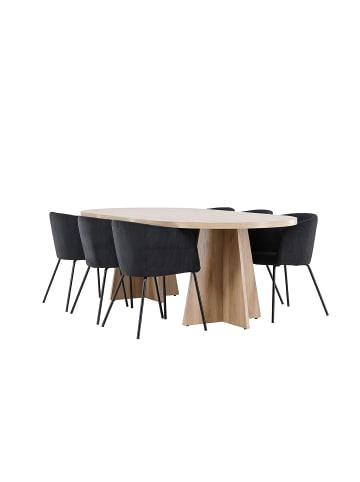 ebuy24 Essgruppe Bootcut (7-teilig) Natur 115 x 230 cm