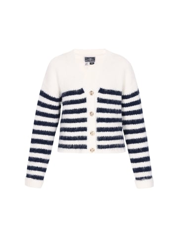 DreiMaster Maritim Women Cardigan in offwhite navy