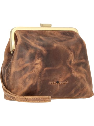 Greenburry Vintage Clappy Umhängetasche Leder 23 cm in brown
