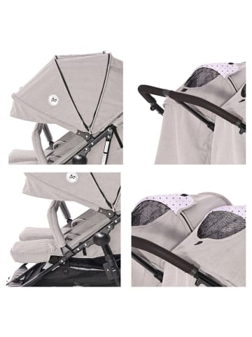 Lorelli Geschwisterkinderwagen Duo in natur