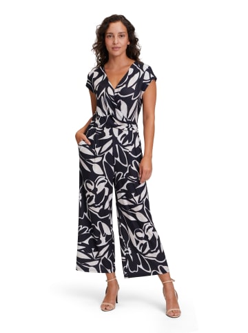 BETTY & CO Jumpsuit kurzarm in Nature-Black