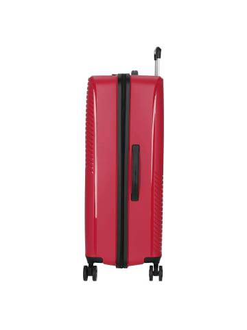 D&N Travel Line 4000 - 4-Rollen-Trolley L 76 cm (schwarz) in pink