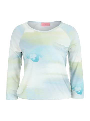 Betty Barclay Printshirt mit elastischem Bund in Mint/Green