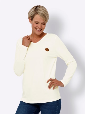 Sieh an! V-Shirt in ecru