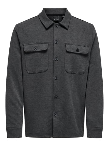 ONLY & SONS Hemd in Dark Grey Melange