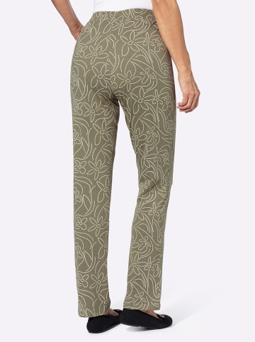 Sieh an! Freizeithose in khaki-sand-bedruckt