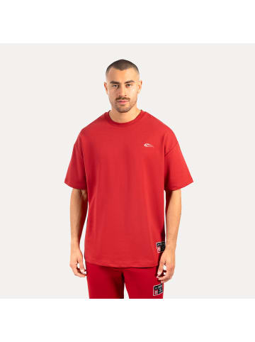 SMILODOX T-Shirt Rayk in Bordeaux