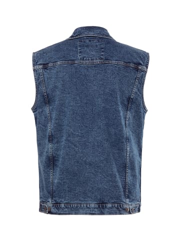 Men Plus Steppweste in blue stone