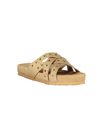 Laura Biagiotti Beige Polyurethan Damen Sandale
