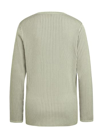 GOLDNER Kurzgröße:  Strickjacke in salbei