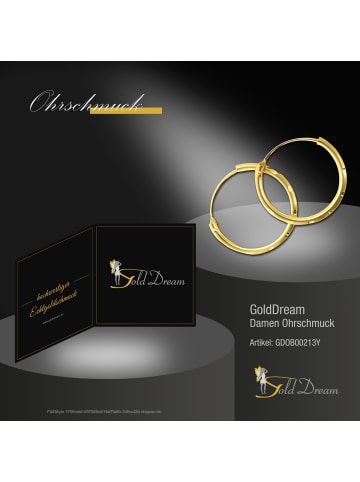 GoldDream Ohrringe Gold 333 Gelbgold - 8 Karat Creolen Ohrring