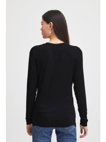 ICHI Longsleeve IHPHILUCA LS2 - 20117290  Klassisches Langarmshirt in schwarz