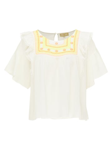 myMo Damen Bluse in Wollweiss