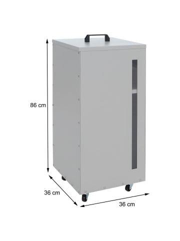 MCW Pelletbehälter Q30, Anthrazit