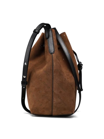 LIEBESKIND BERLIN Monogram Beuteltasche Leder 35 cm in safari