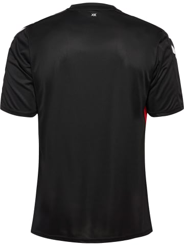 Hummel Hummel Das Hmlcore Xk Striped Jersey S/S Bietet Hervorragenden Komfort Dank Des Interlock-Gewebes, Das Viel Dehnbarkeit Und Bewegungsflexibilität Bietet. in BLACK/TRUE RED