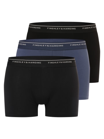 Finshley & Harding Pants in schwarz marine