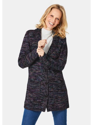 GOLDNER Kurzgröße: Strickjacke Strickjacke in kaschierender Länge in bunt